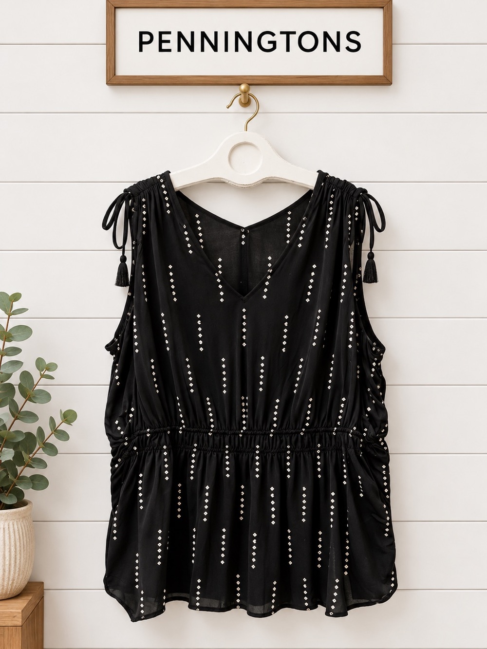 PENNINGTONS – Black Top 3X (NWT)